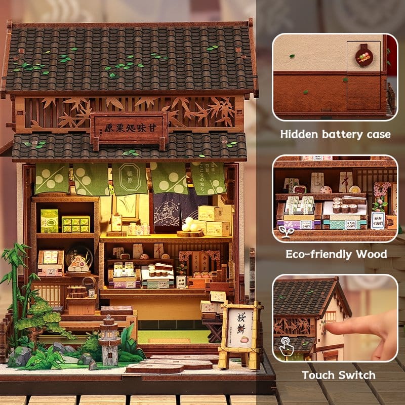 Miniature House Model Kit Kanmi-dokoro Kurihara 19 x 15 cm CuteBee