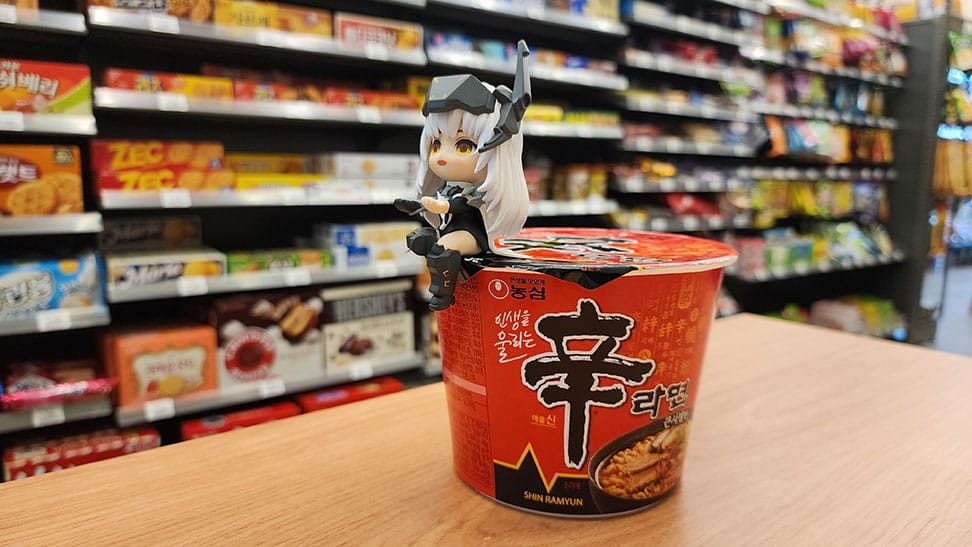 Goddess of Victory: Nikke Cup Noodle Holder PVC Statue Snow White 10 cm ClawsUp