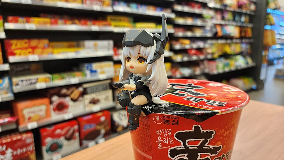 Goddess of Victory: Nikke Cup Noodle Holder PVC Statue Snow White 10 cm ClawsUp