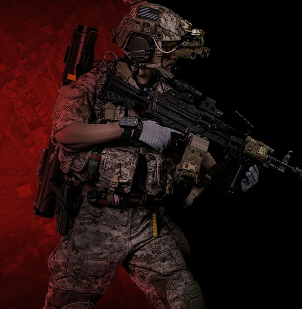 Modern Military Action Figure 1/6 Geronimo Devgru - MK46 MOD1 Gunner (Operation Neptune Spear) 30 cm
