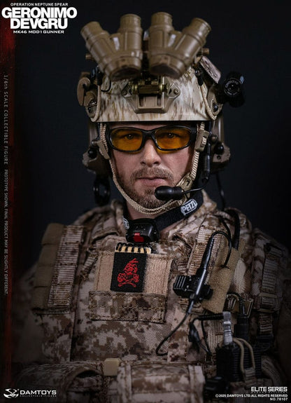 Modern Military Action Figure 1/6 Geronimo Devgru - MK46 MOD1 Gunner (Operation Neptune Spear) 30 cm