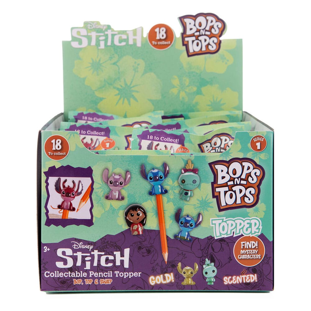 Lilo & Stitch Bops & Tops Toppers Display (12) - FanofThings.co.uk