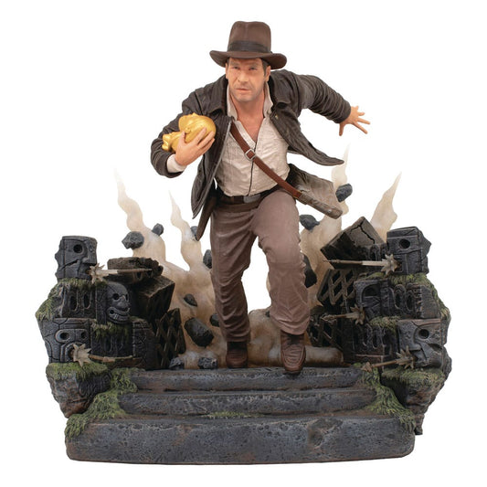 Indiana Jones: Raiders of the Lost Ark Deluxe Gallery PVC Statue Escape with Idol 25 cm - FanofThings.co.uk