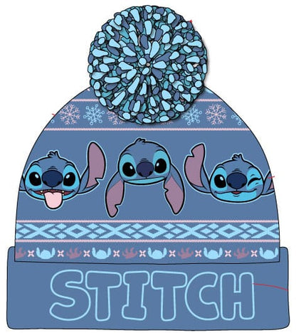 Lilo & Stitch Pom-Pom Beanie Dark Blue Heroes Inc