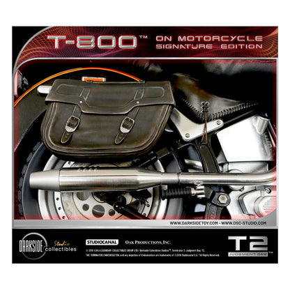 Terminator 2 Statue T-800 On Motorcycle Limited Signature Edition Exclusive 70 cm - FanofThings.co.uk