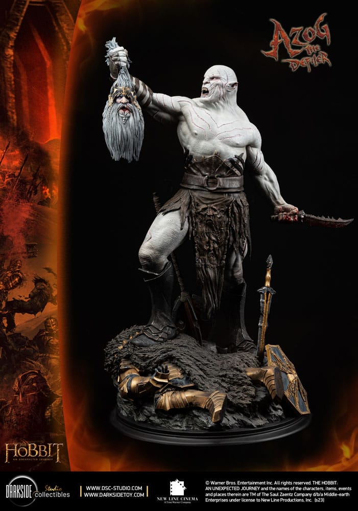The Hobbit MS Series Statue 1/3 Azog The Defiler John Howe Signature Edition Edition 90 cm Statues