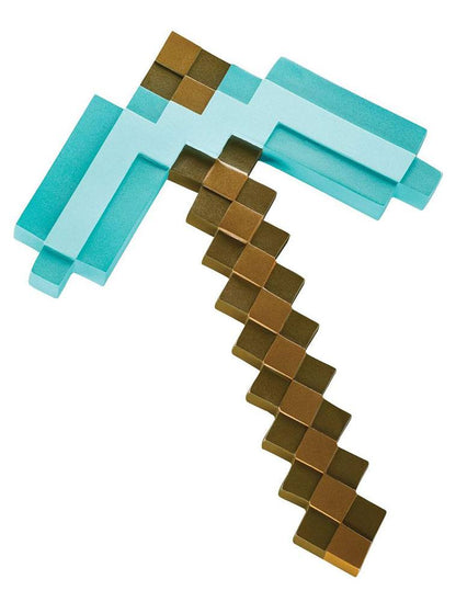 Minecraft Plastic Replica Diamond Pickaxe 40 cm Weapons