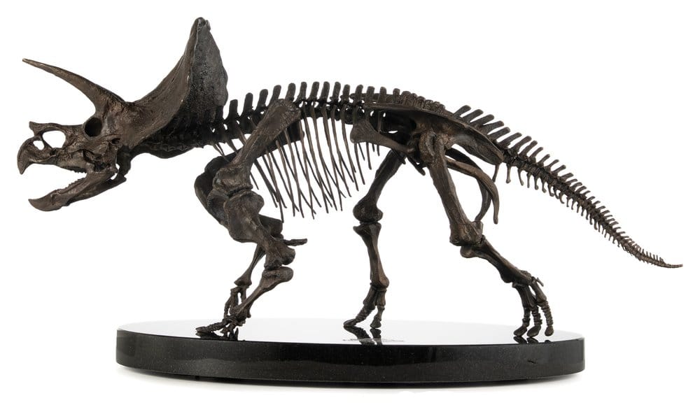 Jurassic World ECC Elite Creature Line Statue 1/12 Triceratops Fossil Skeleton Bronze 33 cm Elite Creature Collectibles