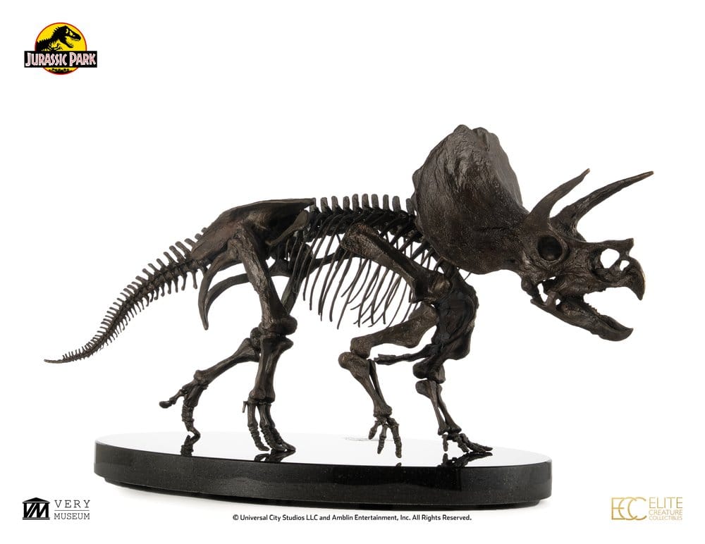 Jurassic World ECC Elite Creature Line Statue 1/12 Triceratops Fossil Skeleton Bronze 33 cm Elite Creature Collectibles
