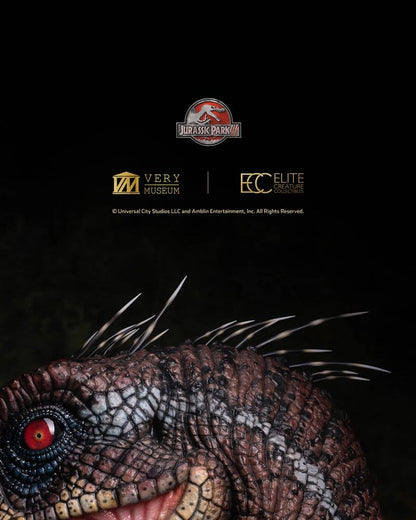 Jurassic Park III Life Size Bust Male Alpha Velociraptor "Blood Knight" 83 cm