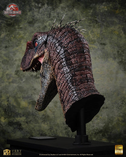 Jurassic Park III Life Size Bust Male Alpha Velociraptor "Blood Knight" 83 cm