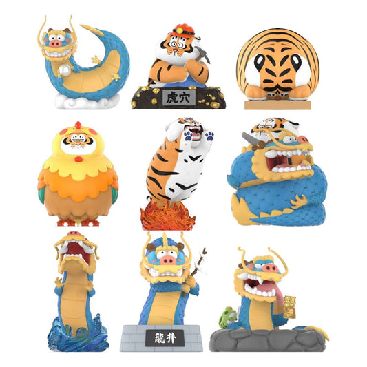 I Am Not Fat Tiger Long Teng Hu Yue Series Mini Figures 9 cm Display (8) Funism