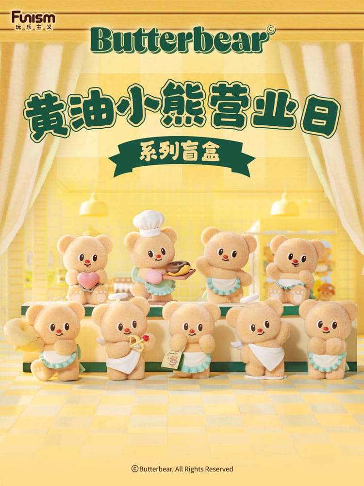 Butterbear Operating Day Series Mini Figures 9 cm Display (8) Elska
