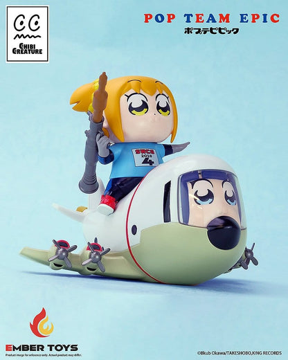 Pop Team Epic Chibi Creature Vinyl Figures 2-Pack POPUKO & PIPIMI: Skeleton Competition Ver.