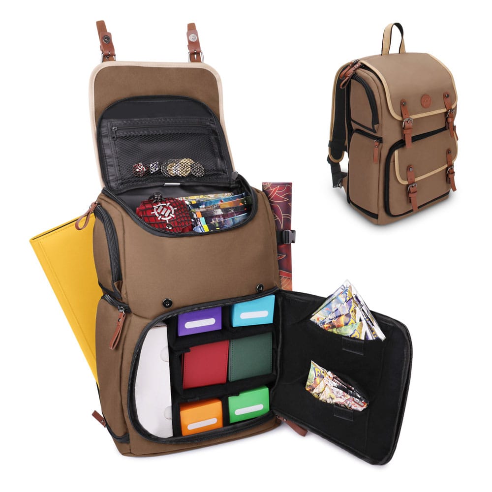 Enhance TCG Series Trading Card Backpack Designer Edition Tan Bags