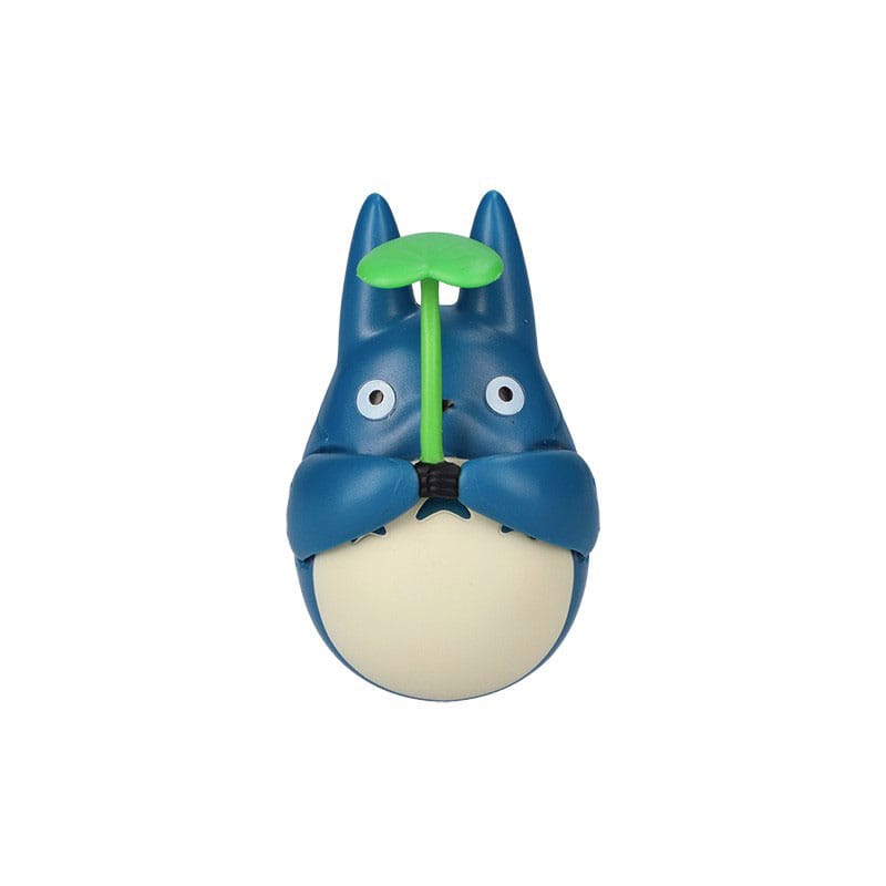 My Neighbor Totoro Round Bottomed Figurine Mid Totoro with leaf 6 cm Semic