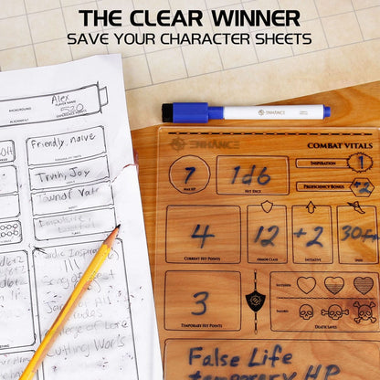 Enhance RPG Series Acrylic Character Sheet Set *English Version*