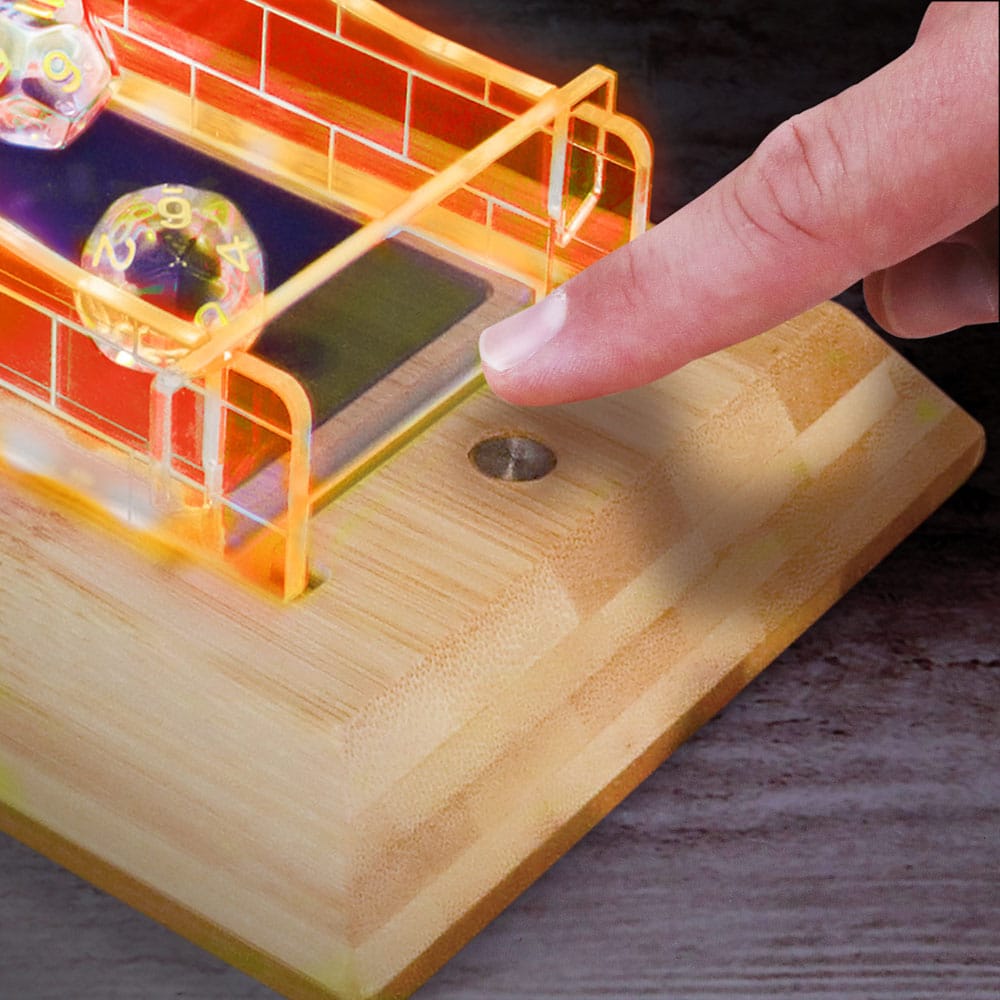 Enhance Tabletop Series LED Dice Tower with Dice Set Clear Dice accessories