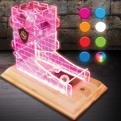 Enhance Tabletop Series LED Dice Tower with Dice Set Clear Dice accessories