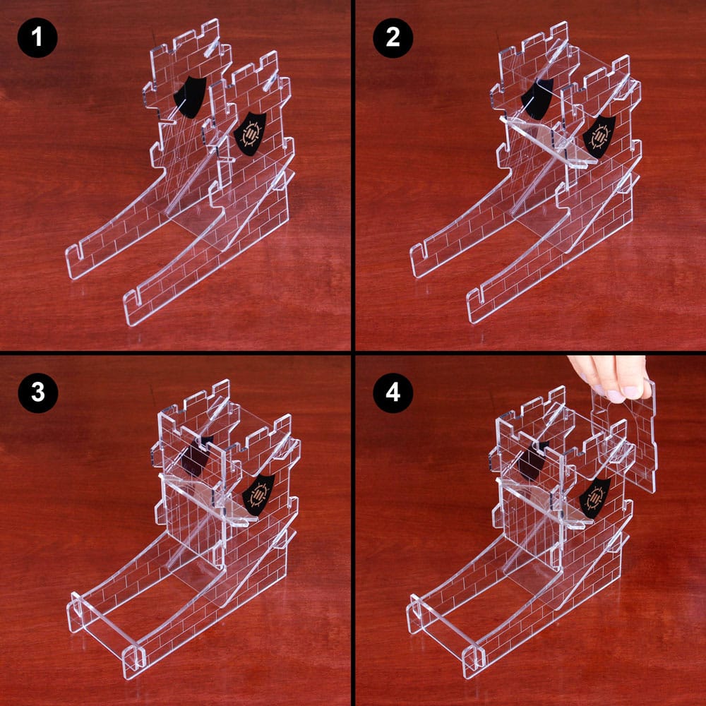 Enhance Tabletop Series Dice Tower Clear
