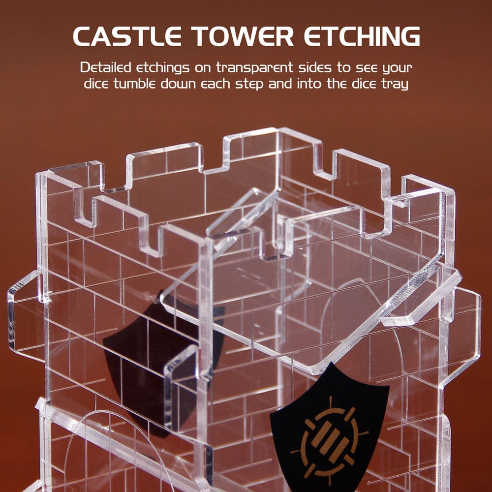 Enhance Tabletop Series Dice Tower Clear Dice accessories