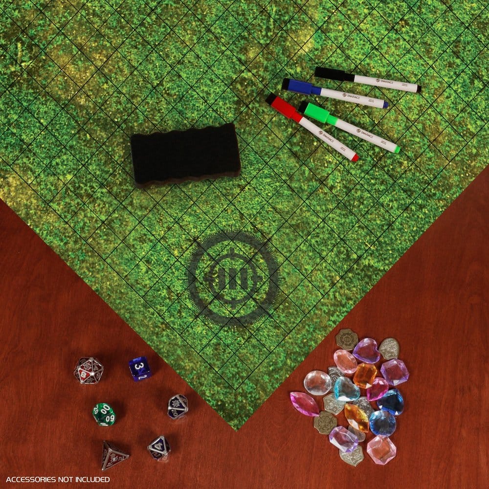 Enhance Tabletop Grid Mat Campaign Kit DnD green Enhance