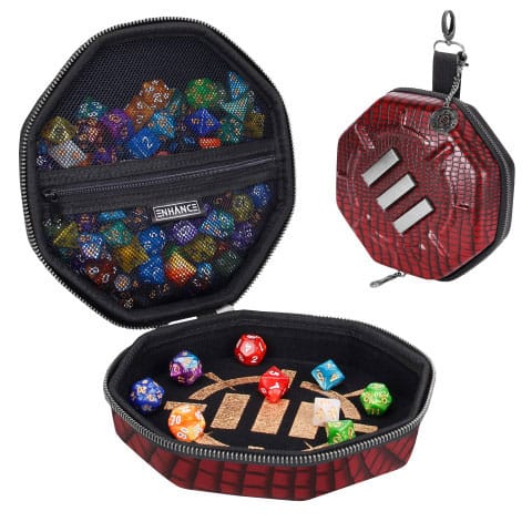 Enhance Tabletop Collectorâ€™s Edition Dice Case Red Dice accessories