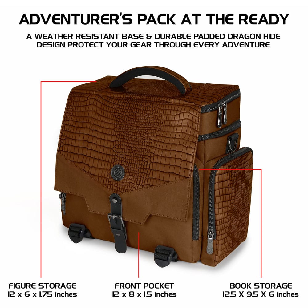 Enhance Tabletop Series Collectors Edition Adventurer's Travel Bag Brown