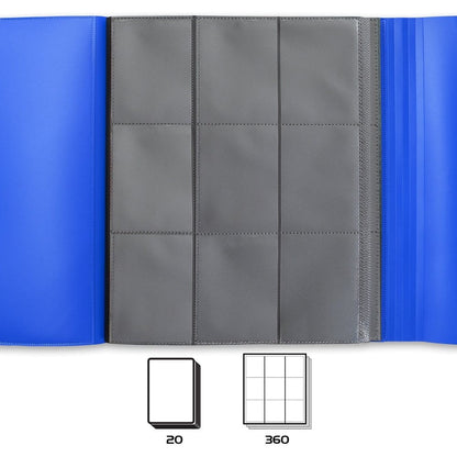 Enhance Binder 9 Pocket Card Binder Blue 30 x 25 x 3 cm