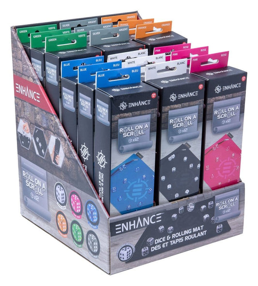 Enhance Tabletop Accessories Roll on a Scroll Multicolor Display (18) Enhance