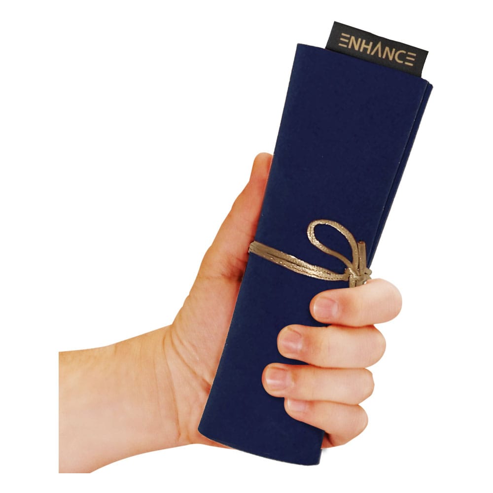 Enhance Tabletop Roll on a Scroll Bag with Dice Blue