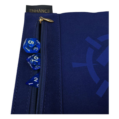 Enhance Tabletop Roll on a Scroll Bag with Dice Blue Dice accessories