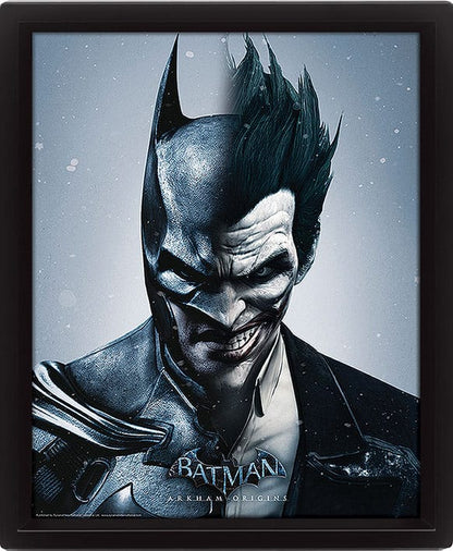 Batman Arkham Origins Framed 3D Effect Poster Pack Batman vs. Joker 26 x 20 cm (3) Pyramid International