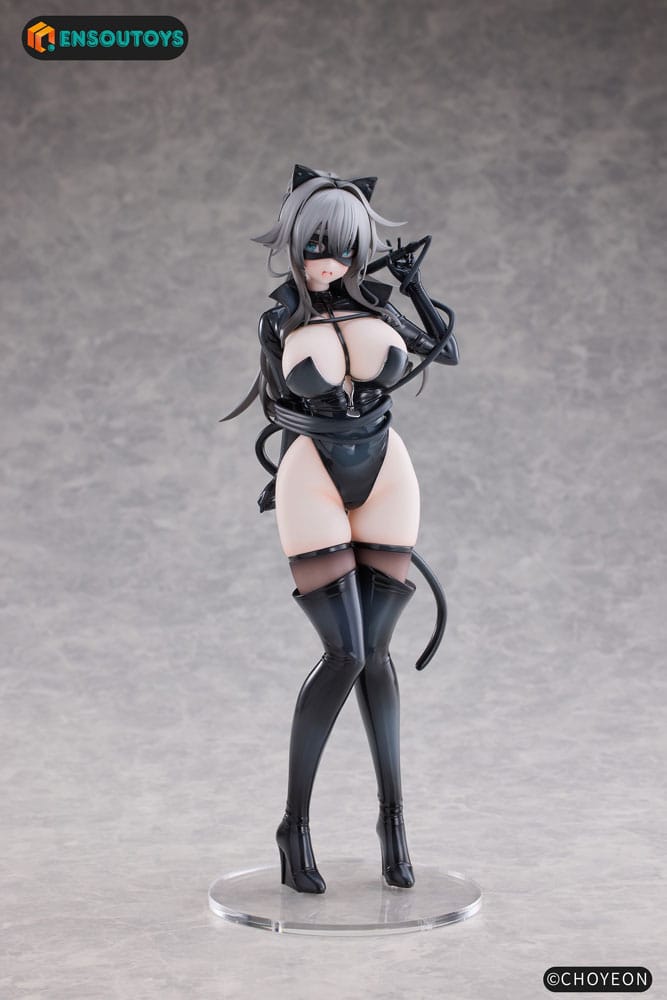 K Pring Original Character Statue 1/6 Cat Woman Happy-chan Different Color Edition 27 cm Statues