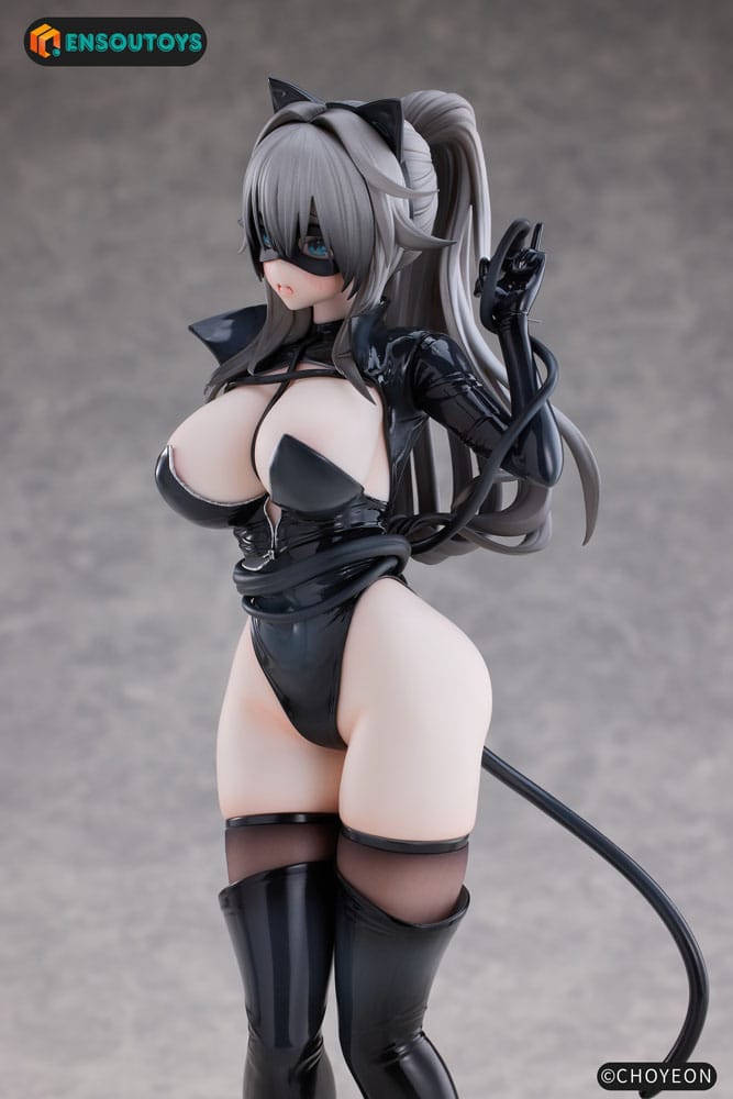 K Pring Original Character Statue 1/6 Cat Woman Happy-chan Different Color Edition 27 cm Statues