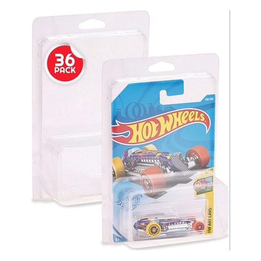Hot Wheels Blisters 36-Pack for Long Card Mainline Boxes & Pouches