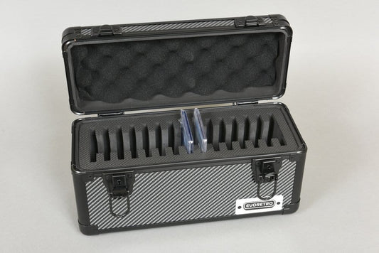 Evoretro Trading Card Storage Box for 15 Slabs Gray 33.9 x 13.4 cm