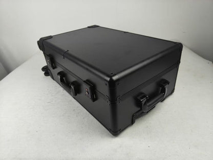Evoretro Trading Card Luggage Wheeled Case 5-Rows Round Aluminum 56.0 x 35.4 cm
