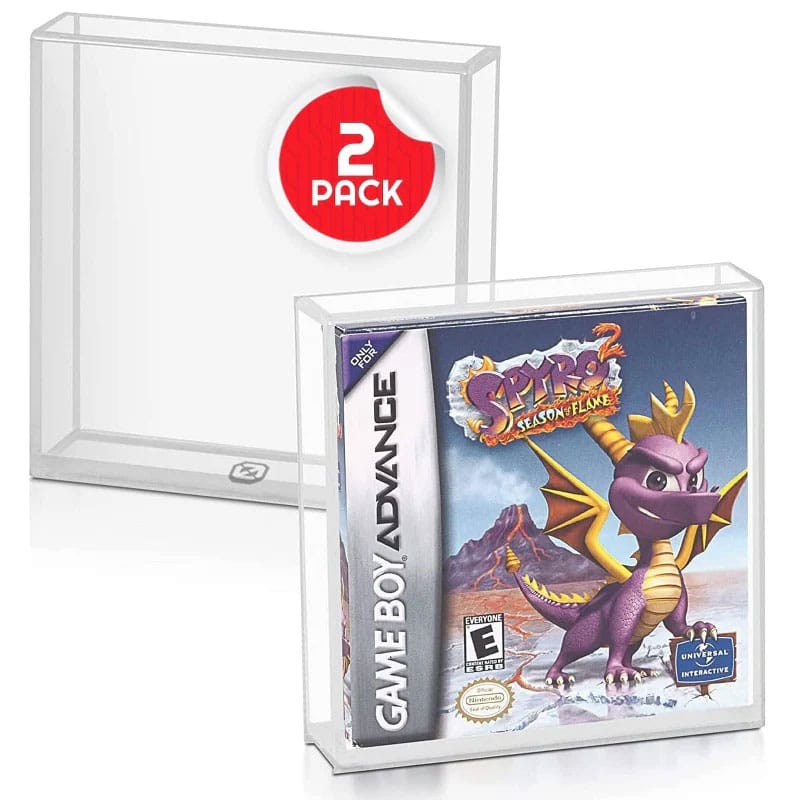 Acrylic Case 2-Pack for Gameboy/Gameboy Advance Games Evoretro