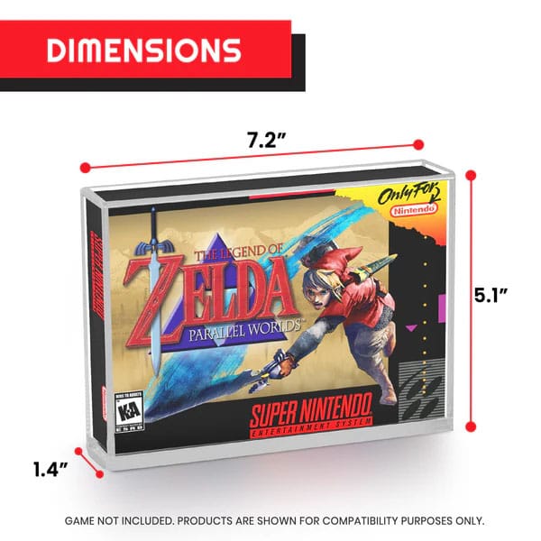 Acrylic Case 2-Pack for SNES/N64 Evoretro