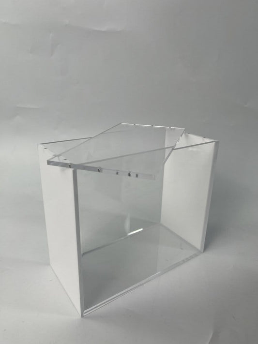 Evoretro Magnetic Acrylic Display Case for ETB with Colored Sides - White