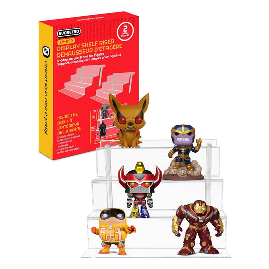 Evoretro Acrylic Shelf Riser 2-Pack RS9 Gadgets