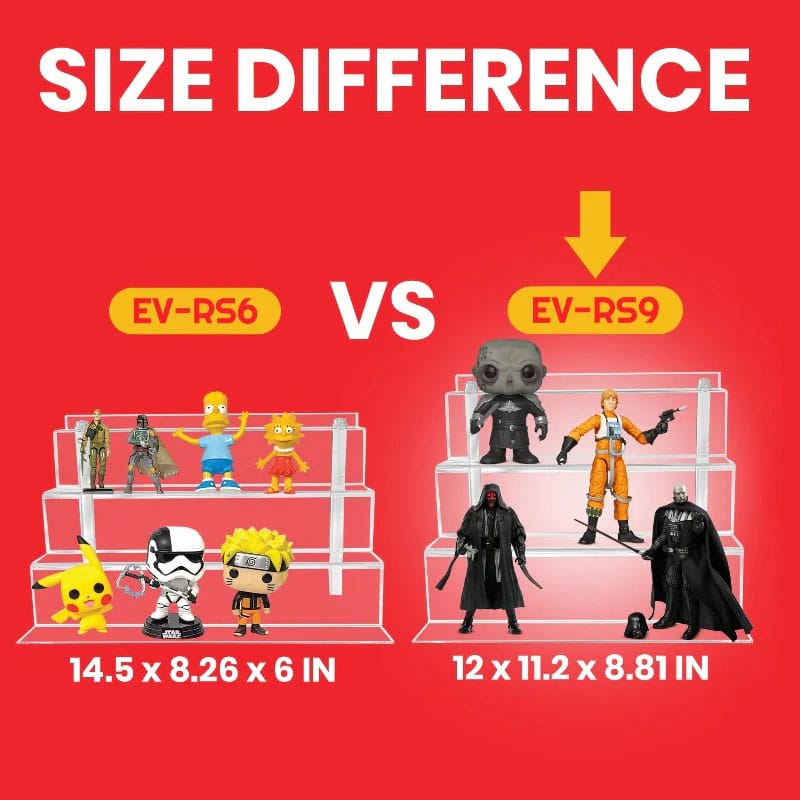 Evoretro Acrylic Shelf Riser 2-Pack RS9 Gadgets