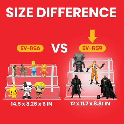 Evoretro Acrylic Shelf Riser 2-Pack RS9 Gadgets