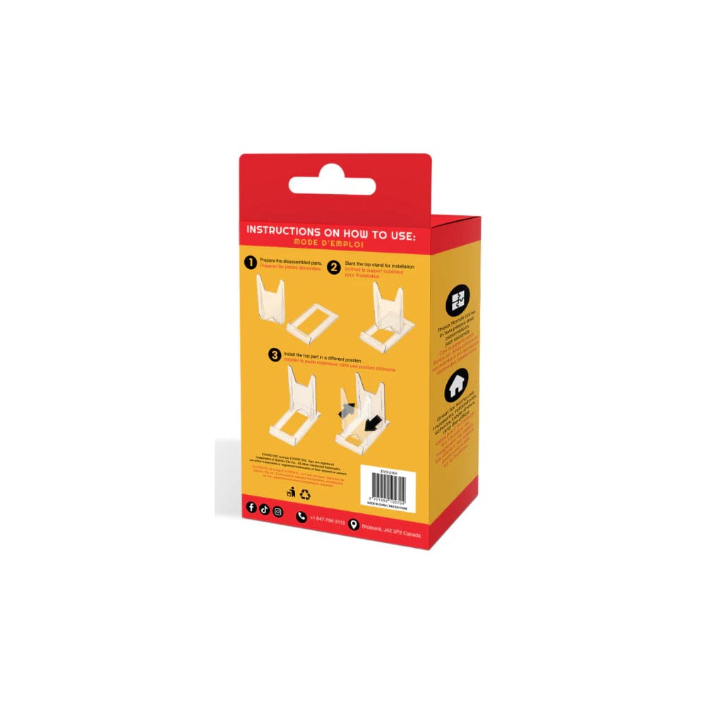 Adjustable Easel Stand 6-Pack Compatible with Video Game Cases