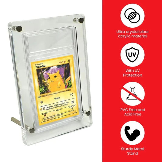 Evoretro Acrylic Card Display Stand for PSA Graded Cards 3mm