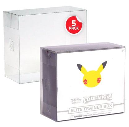 PET Protectors 5-Pack for Booster Boxes / Elite Trainer Boxes Ver. 2 Evoretro