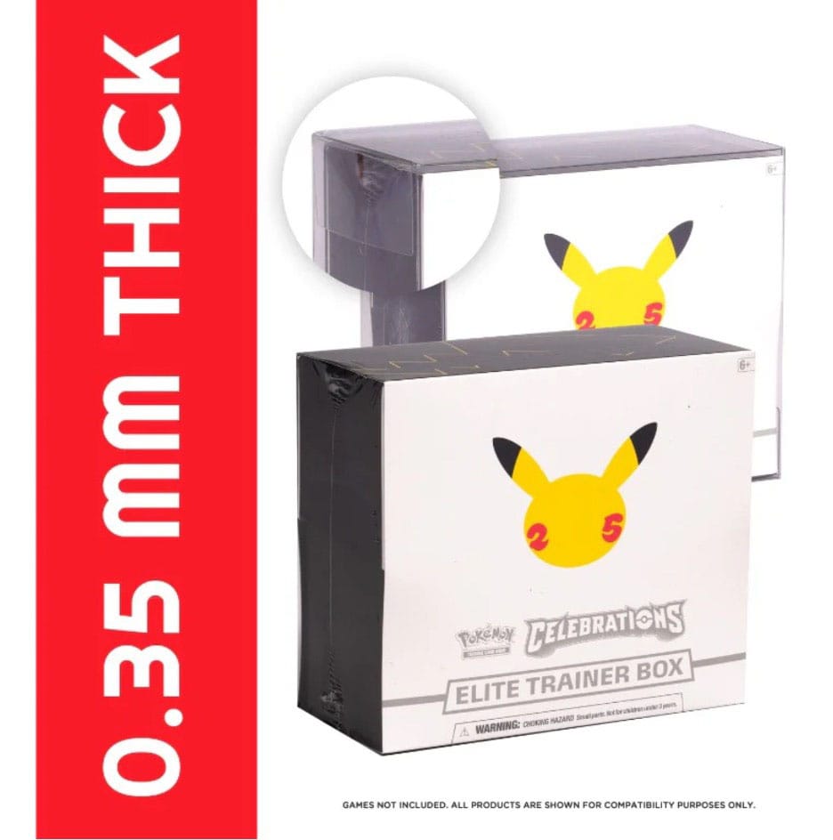 PET Protectors 5-Pack for Booster Boxes / Elite Trainer Boxes Ver. 2 Evoretro