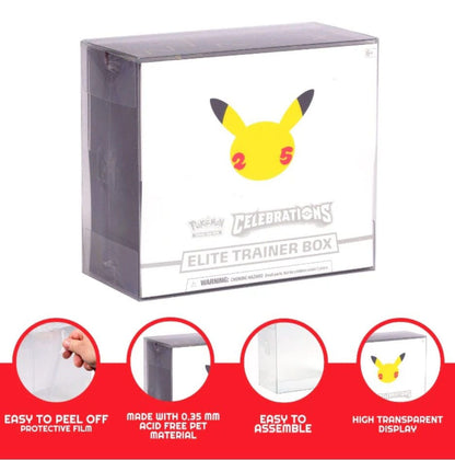 PET Protectors 5-Pack for Booster Boxes / Elite Trainer Boxes Ver. 2 Evoretro