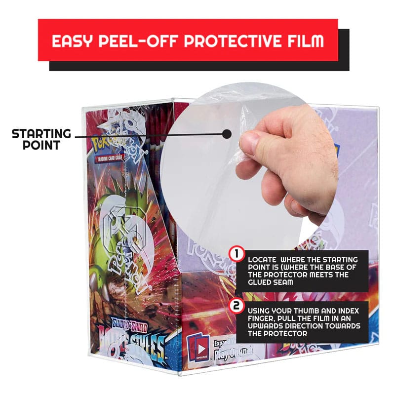 PET Protectors 5-Pack for Booster Boxes / Elite Trainer Boxes Ver. 1